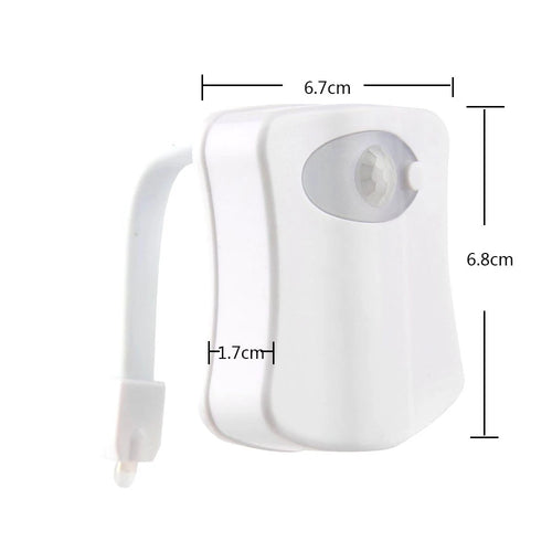 Motion Sensor Light Wireless LED Night Light RGB 8colors Lamp Toilet