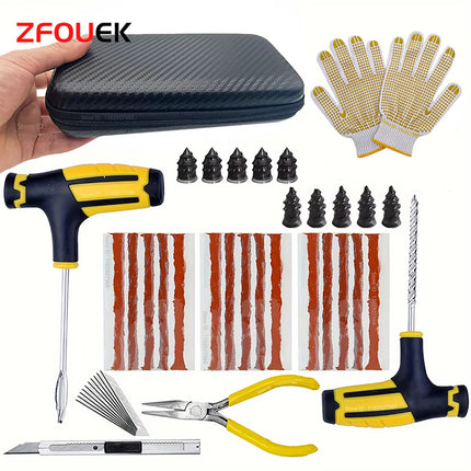 ZFOUEK Car Tire Repair Kit Puncture Plug Tools Tyre Puncture Emergency