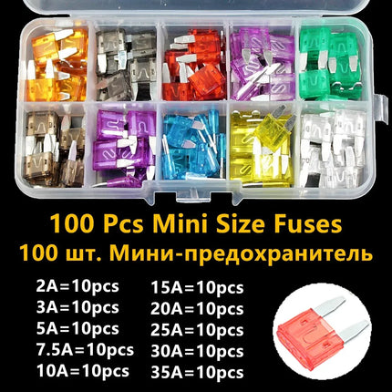 Medium Mini Auto Car Fuses 2A/3A/5A/7.5A/10A/15A/20A/25A/30A/35A Amp