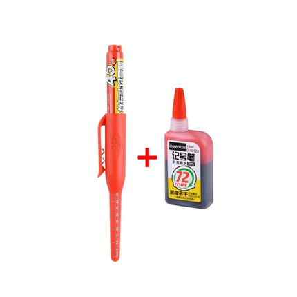 45mm Waterproof Deep Hole Marker Pens Long Nib Head Carpenter Pen