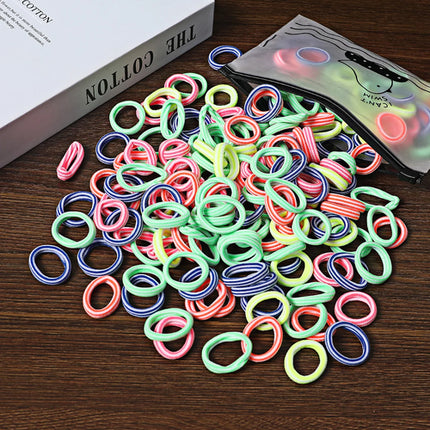 50/100Pcs Hair Bands for Children Colorful Nylon Scrunchie Hair Ties