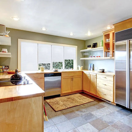 Simple Pleated Window Shades Self-Adhesive Non-Woven Semi-Shading