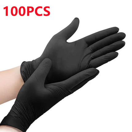 Disposable Nitrile Gloves Black Powder & Latex Free Cleaning Gloves