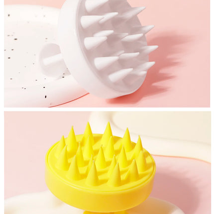1PCS scalp massager shampoo brush, scalp cleaning brush, silicone, for