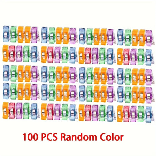 10-100PCS Sewing Clips Colorful Multipurpose Plastic Craft Crocheting