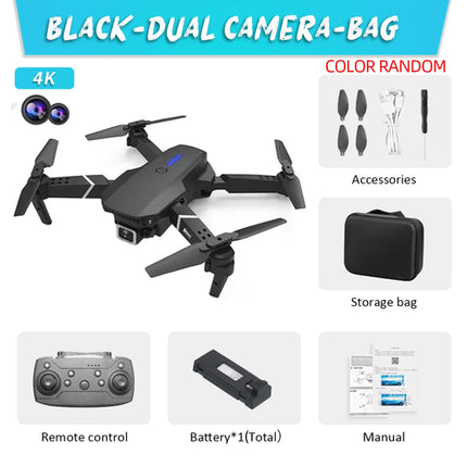 KDBFA 2024 New E88 Pro WIFI FPV Drone Wide Angle HD 4K 1080P Camera