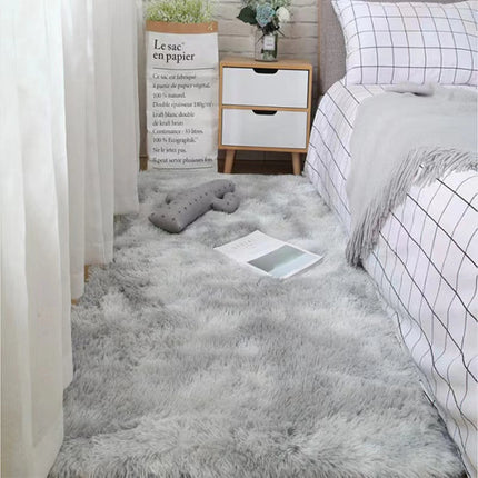 Soft Area Rugs Bedroom Carpet Fluffy Non-slip Tie-Dyed Fuzzy Shag