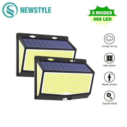 138/468/238 LED Solar Light Outdoor waterproof for garden Powered