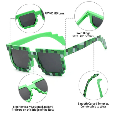 Kids and Adults Sunglasses Cosplay Action Game Peripheral Toy Square