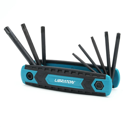 8pcs Portable Folding Socket Wrench Set Mini Inner Hexagon Socket