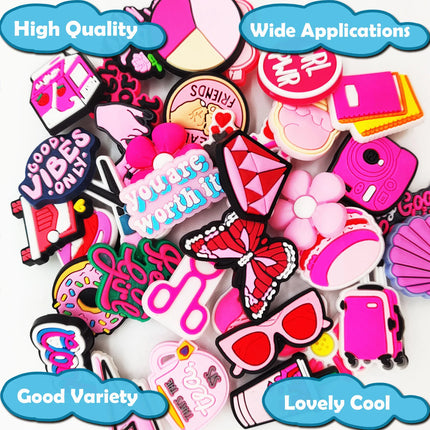 Lot of  20/30/50/100/200Pcs Random Shoe Charms for Sandals,Shoe DIY