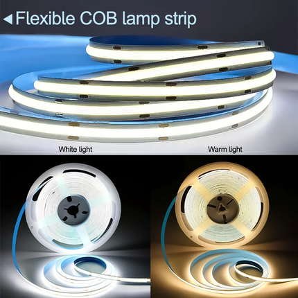 COB LED light bar warm white 5V USB, suitable for room TV wall mirror