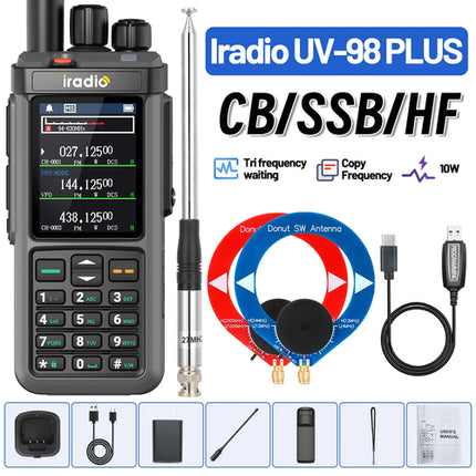 Iradio UV-98 PLUS Multi Band 10W FM AM SSB HF Cross Band Repeater