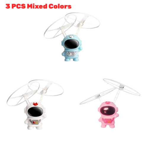Levitating Luminous Flying Robot Astronaut Toy Aircraft