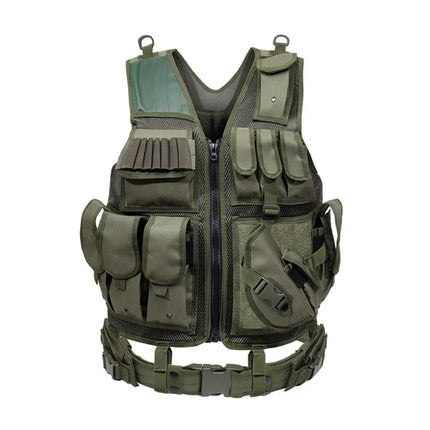 Adjustable Molle Tactical Vest Combat Body Armor Vests Security Guard