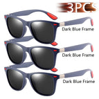3PCS DarkBlueFrame
