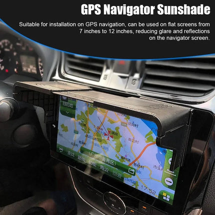 Car GPS Navigation Sun Shade 7-12 Inch Anti-Glare Visor Display Screen