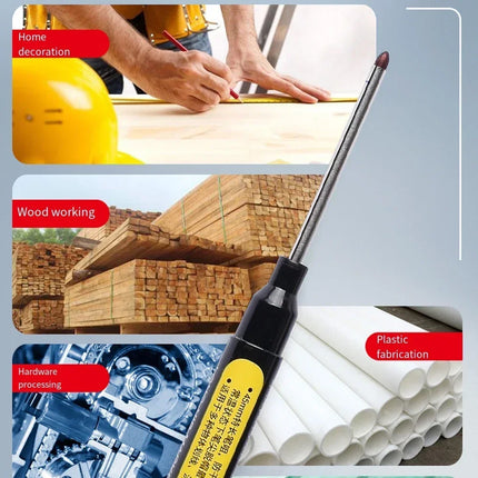 45mm Waterproof Deep Hole Marker Pens Long Nib Head Carpenter Pen