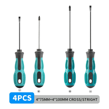 4PCS Multipurpose Handle Screwdrivers Set Electrician Insulated