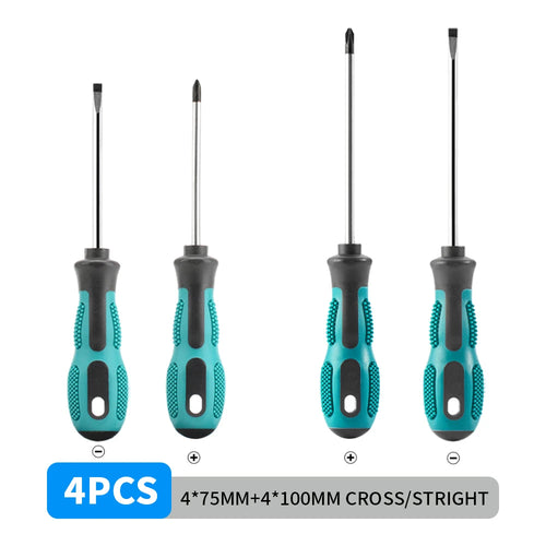 4PCS Multipurpose Handle Screwdrivers Set Electrician Insulated