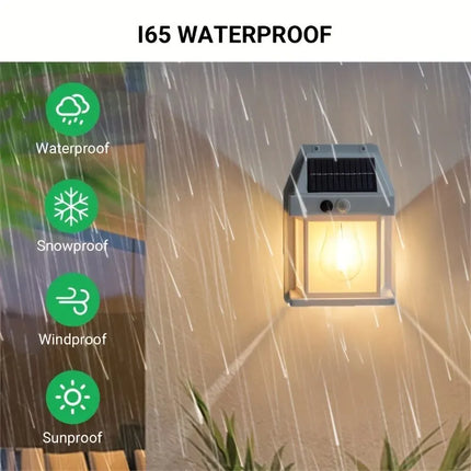 New Solar Tungsten Filament Lamp Outdoor Waterproof Intelligent
