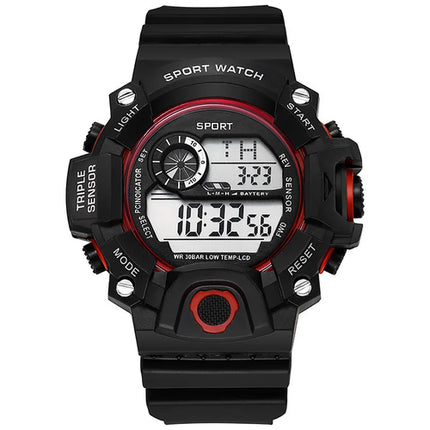 YIKAZE Men's LED Digital Watch Men Sport Watches Fitness Electronic