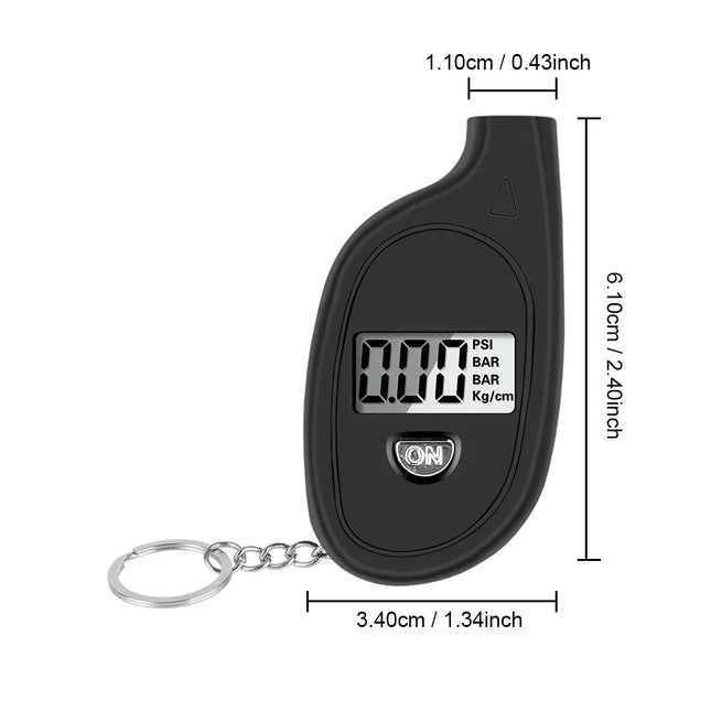 Car Tire Air Pressure Tester Meter Tire Gauge Digital LCD Display Auto