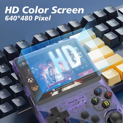 128GB R36S Retro Handheld Video Game Console 3.5Inch IPS Screen Player