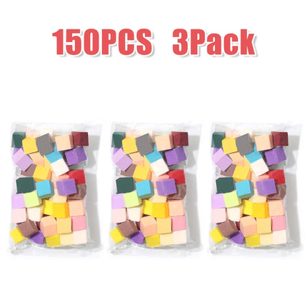 LINMANDA 50Pcs Soft Nail Sponges for Nail Art Sponges With Grabbing