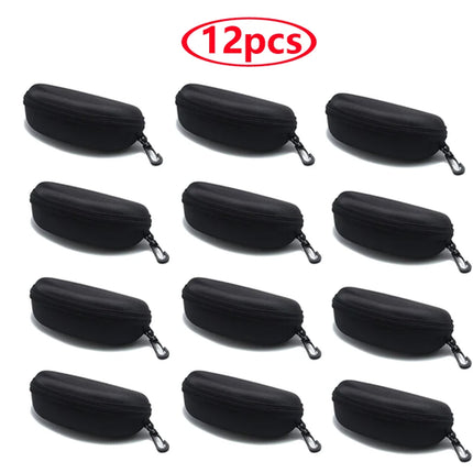Portable Zipper Carabiner Sunglasses Protector Box Hard Eye Glasses