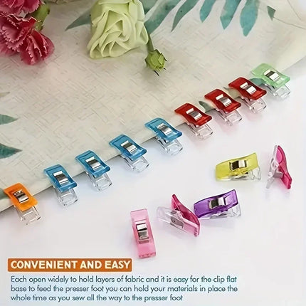 10-100PCS Sewing Clips Colorful Multipurpose Plastic Craft Crocheting