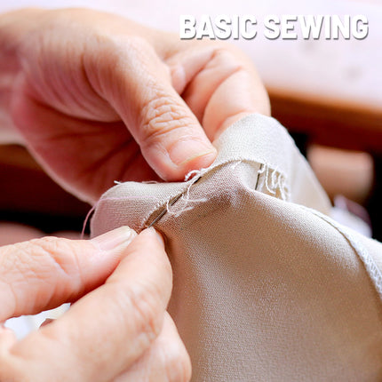 Complete Sewing Kit with Threads Needles Scissors Tape Measure Buttons