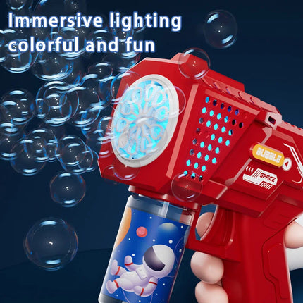 10 hole Automatic Gatling Electric Toy Blowing Bubble for Children's