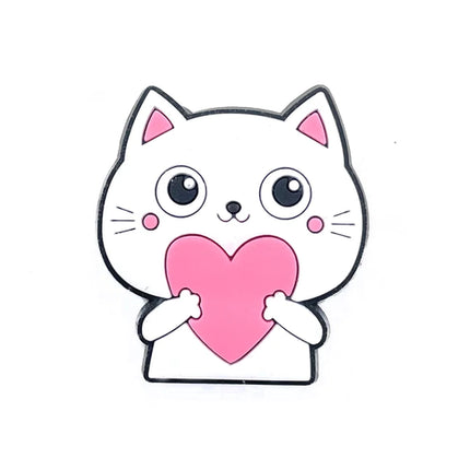 1Pcs PVC Pink Heart Shoe Charms Cute Animal Shoe Decorations Pins for