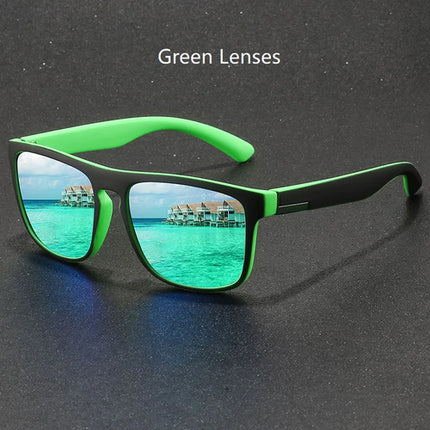 Fashion Vintage Square Sport Sunglasses Men Women Fishing Driving Man