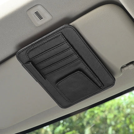 Car Sun Visor Organizer Multi-Pocket Business Card Storage Management