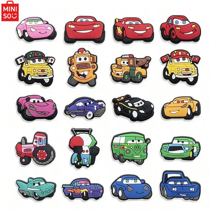 MINISO 20pcs Cars Shoe Decorations Shoe Accessories Charms For Clogs