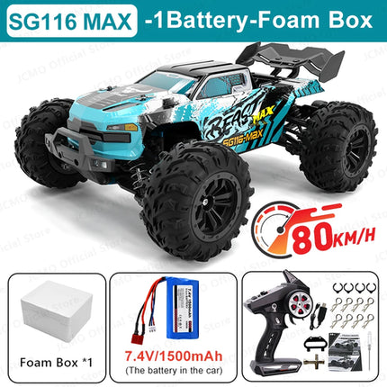SG116MAX 80KM/H High Speed RC Car Brushless 4WD Off-Road Drift Remote