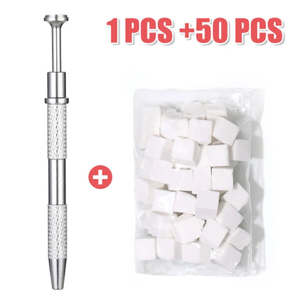 LINMANDA 50Pcs Soft Nail Sponges for Nail Art Sponges With Grabbing