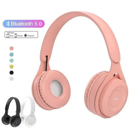 Foldable Sport Gaming Macaron Headphones Y08 Bluetooth Headset Stereo
