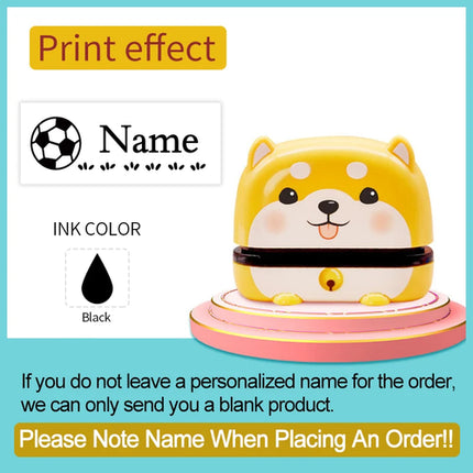 Personalized Children Name Stamp - Engraved Waterproof Seal for