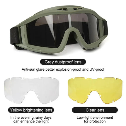 Explosion Proof Shooting Tactical Goggles Anti-impact CS War Game