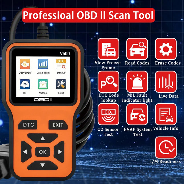 Car OBD2 Scanner Diagnostic Tool Code Reader, Car Voltage Tester