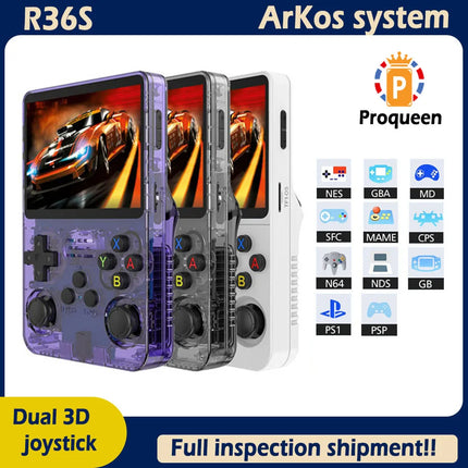 NEW R36S Retro Video Game Console Linux System 3.5 Inch IPS Screen