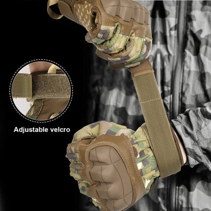 Touch Screen Cycling Gloves PU Leather Tactical Airsoft Hunting