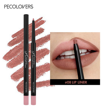 Waterproof Matte Lipliner Pencil Red Contour Tint Lipstick Long