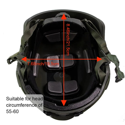 BOOIU Fast MH Tactical Helmet Glass Fiber Helmet Outdoor Activity