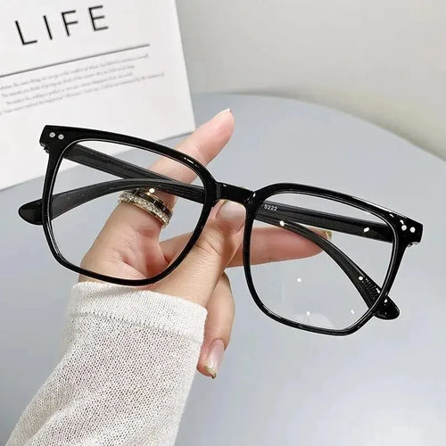 Round Eyewear Transparent Computer Glasses Frame Women Men Anti Blue