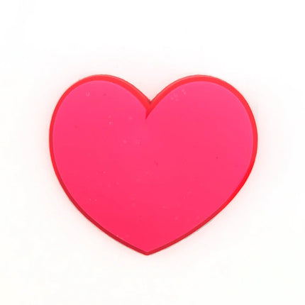 1Pcs PVC Pink Heart Shoe Charms Cute Animal Shoe Decorations Pins for