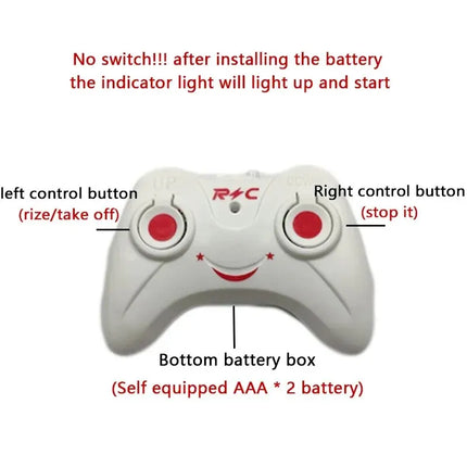 Rechargeable Mini RC Drone Remote Safe Fall-resistant RC Helicopters